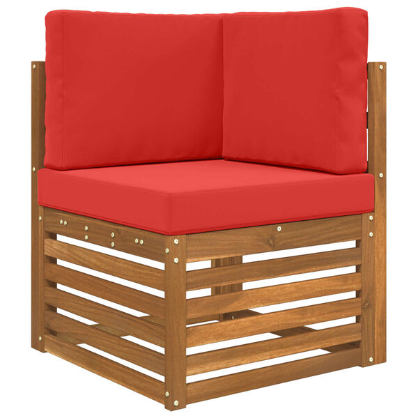 vidaXL Jastuk za vanjsku sofU 3 pcs Crvena Poliester