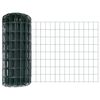 vidaXL Euro ograda s postom 10 x 0,4 m Čelik premazan PVC-om Zelena