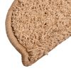 vidaXL Prostirke za stepenice 10 kom 56x17x3 cm bež poluokrugle