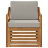 vidaXL Set vanjskih sofa s jastukom Prirodna 67 x 63 x 73 cm