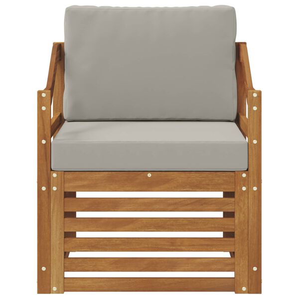 vidaXL Set vanjskih sofa s jastukom Prirodna 67 x 63 x 73 cm