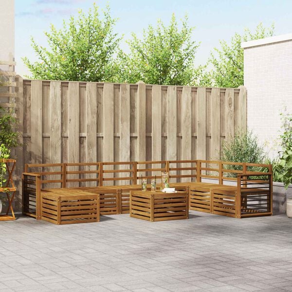 vidaXL Setovi sofa Prirodna Čvrsto drvo akacije