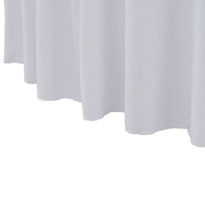 vidaXL Rastezljive navlake za stol 2 kom duge 150 x 74 cm bijele