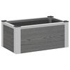 vidaXL Povi&scaron;ena vrtna gredica Siva 50 x 30 x 22 cm WPC i aluminij