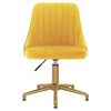 vidaXL Okretne blagovaonske stolice 6 kom žute bar&scaron;unaste