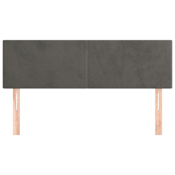 vidaXL Uzglavlja tamnosiva 144x5x78/88 cm bar&scaron;unasta