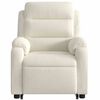 vidaXL Električni masažni naslonjač na podizanje od baršunasti krem