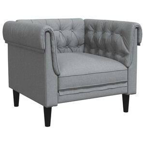 vidaXL Sofa Svijetlo siva 78,5 x 74,5 x 74,5 cm Poliester