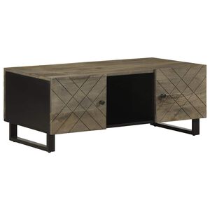 vidaXL Stolić za kavu crni 100 x 54 x 40 cm od masivnog drva manga