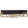vidaXL Set vanjskih sofa 6 kom. Bijela i crna