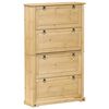 vidaXL Ormarić za cipele Corona 99 x 32 x 163,5 cm od masivne borovine
