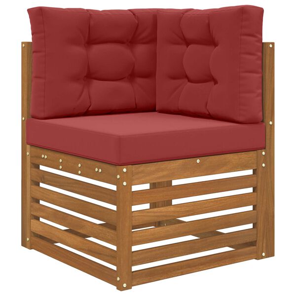 vidaXL Jastuk za vanjsku sofU 3 pcs boja crnog vina Poliester