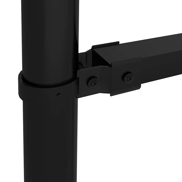 vidaXL Vrtna ograda Woerden s vrhom koplja čelik 170x175 cm crna