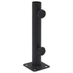 vidaXL Baza suncobrana za stup &Oslash; 32/34/38 mm mat crna čelična