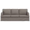 vidaXL Sofa Sivo-smeđa 201 x 80 x 85 cm tkanina