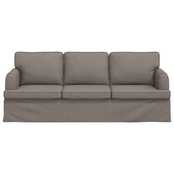 vidaXL Sofa Sivo-smeđa 201 x 80 x 85 cm tkanina