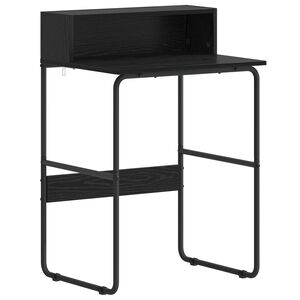 vidaXL Stol s pohranom Crni hrast 60 x 50 x 91 cm