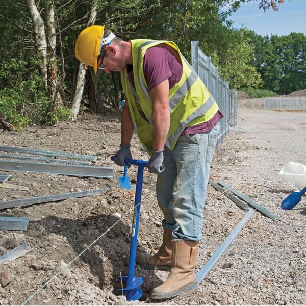 Draper Tools bu&scaron;ač rupa za stupove sa svrdlom 1070 x 155 mm plavi