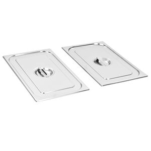vidaXL Poklopci za posude GN 1/1 2 kom od nehrđajućeg čelika