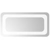 vidaXL LED kupaonsko ogledalo s ogledalom *Transparent*an 40 x 20 cm
