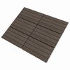 vidaXL Pločice za decking 6 pcs Tamno smeđa 60 x 30 cm