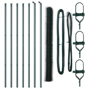 vidaXL Stup za ogradu Zelena