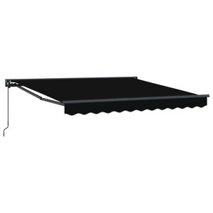 vidaXL Okvir tende Crna 300 x 250 cm Poliester s PU premazom