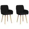 vidaXL Trpezarijske stolice 2 kom. Tkanina Crna 56,5 x 50 x 87,5 cm