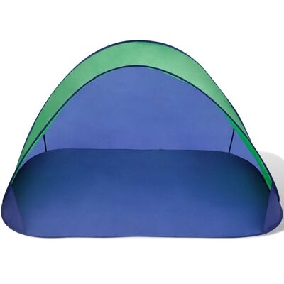 vidaXL Vanjski šator za plažu sklopivi zeleni
