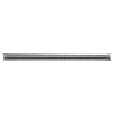 vidaXL Povišena vrtna gredica od čelika 512x80x36 cm srebrna