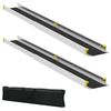 vidaXL Rampa za invalidska kolica 2 pcs Crna 184,5 x 18,5 x 5 cm