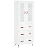 vidaXL Visoka komoda bijela 69,5x34x180 cm konstruirano drvo