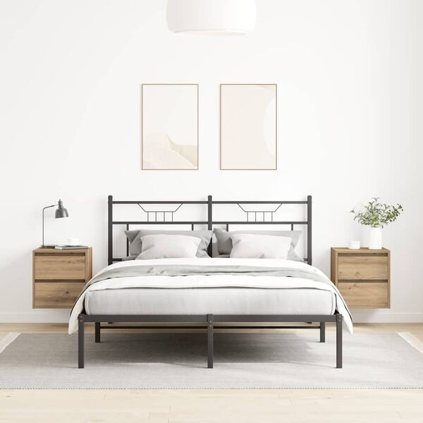 vidaXL Zidni noćni ormarići 2 kom boja hrasta artisan 38x34x40 cm