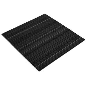 vidaXL Tepih pločica Prugasta Tamnosiva 50 x 50 cm 4 kom. PP i bitumen