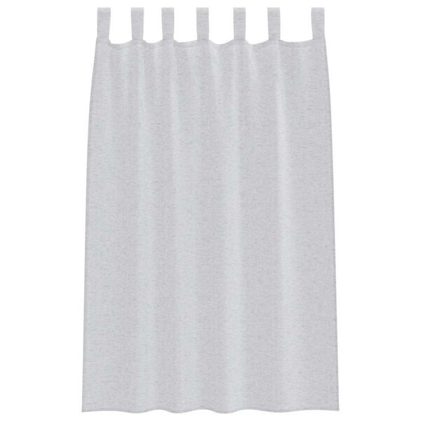 vidaXL Voile zavjesa 2 pcs Svijetlo siva 175 x 140 cm Poliester