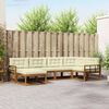 vidaXL Set vanjskih sofa s jastukom 6 pcs Prirodna i krem
