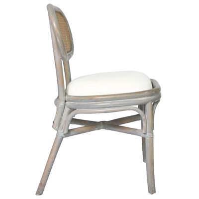 vidaXL Blagovaonske stolice 4 kom sive od platna