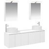 vidaXL Set ormarića za kupaonicu 5 pcs Bijela Konstruirano drvo