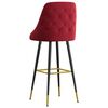 vidaXL Barski stolci 2 kom crvena boja vina bar&scaron;unasti