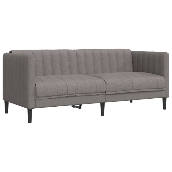 vidaXL 2-dijelni set sofa smeđesivi od tkanine