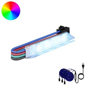 vidaXL LED traka 2 kom. Crna i vi&scaron;enamjenska Bakar i plastika