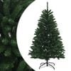 vidaXL Umjetno božićno drvce s nogom 150 cm PVC Srednja zelena