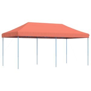 vidaXL Sklopivi prigodni &scaron;ator za zabave terakota 580x292x315 cm