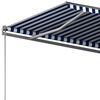 vidaXL Samostojeća automatska tenda 300 x 250 cm plavo-bijela