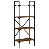 vidaXL Regal za knjige 4 razine boja hrasta 56x31,5x138,5 cm drveni