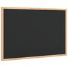 vidaXL Ploča za pisanje kredom s okvirom od masivnog borovog drva crna 60x40 cm