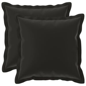 vidaXL Presvlaka za jastuk 2 kom. HOUTEN Crna 30 x 30 cm Poliester