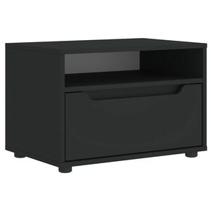 vidaXL TV ormarić VISNES crni 60x40x38 cm izrađeno drvo