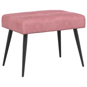 vidaXL Klupa s gumbastim tkanjem Ružičasta 60 x 40 x 45 cm Bar&scaron;un