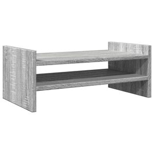 vidaXL Stalak za monitor siva boja hrasta 50x27x20cm konstruirano drvo